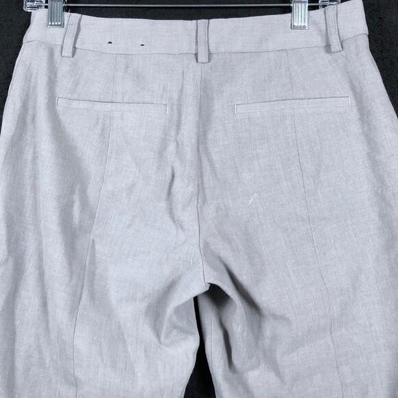 Express Womens Pants Gray Columnist Mid Rise Ankle Stretch 6R - Picture 12 of 14